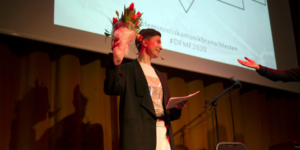 Sabina Wärme under galan 2020.