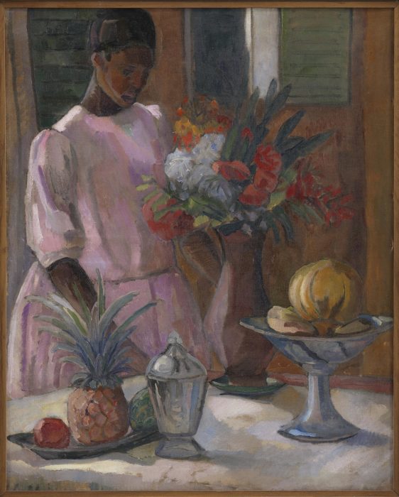 Rose Laying the Table by Astrid Holm, 1914