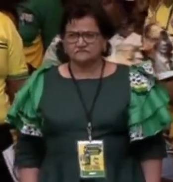 ANC:s Jessie Duarte vid lanseringen av valmanifestet 2019.