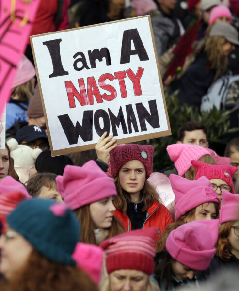 Kvinnor över hela världen marscherade i solidaritet med Women's march som hölls i Washington och för kvinnors rättigheter och som protest mot Trump.