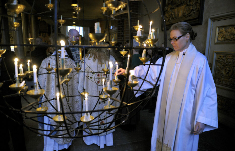 Prästvigning i Storkyrkan i Stockholm 2010.