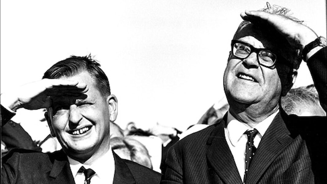 Olof Palme och Tage Erlander inledde Sveriges relation med Nato i slutet av 60-talet.