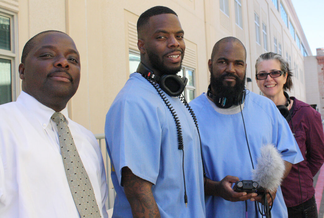 Team Ear Hustle (inside) L-R: Lt
