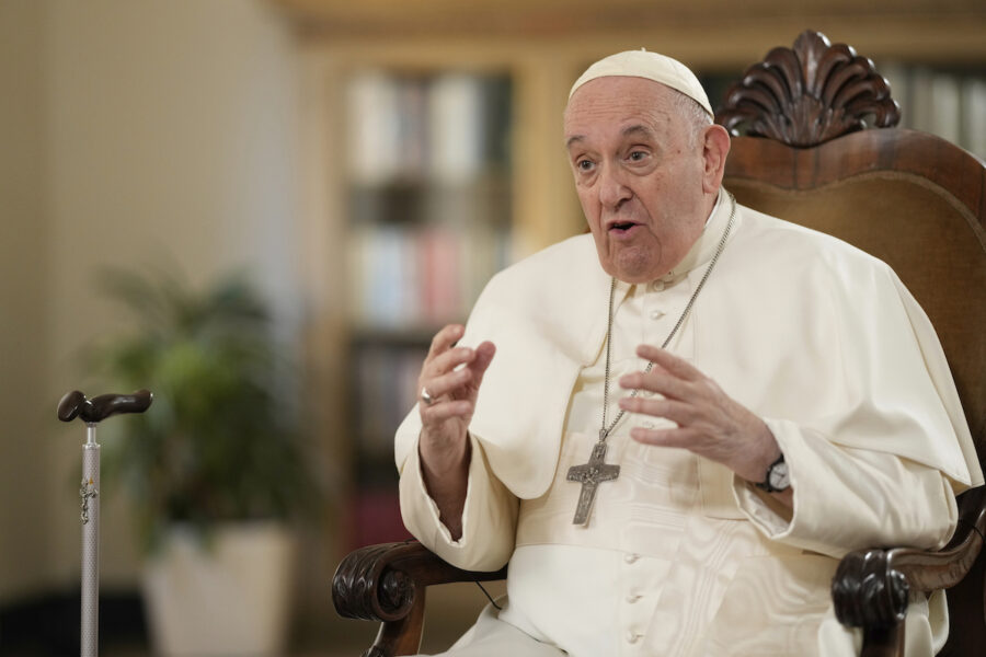 Påven Franciskus i intervju med Associated Press (AP) 24 januari 2023.