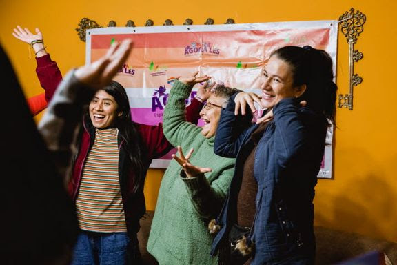 Betsy Valdivia Lopez, Fabiola Isabel Francia Pizarro och Maryoli Gutierrez är deltagare i Diakonias Kärleksprojekt för hbtqi-personers rättigheter.