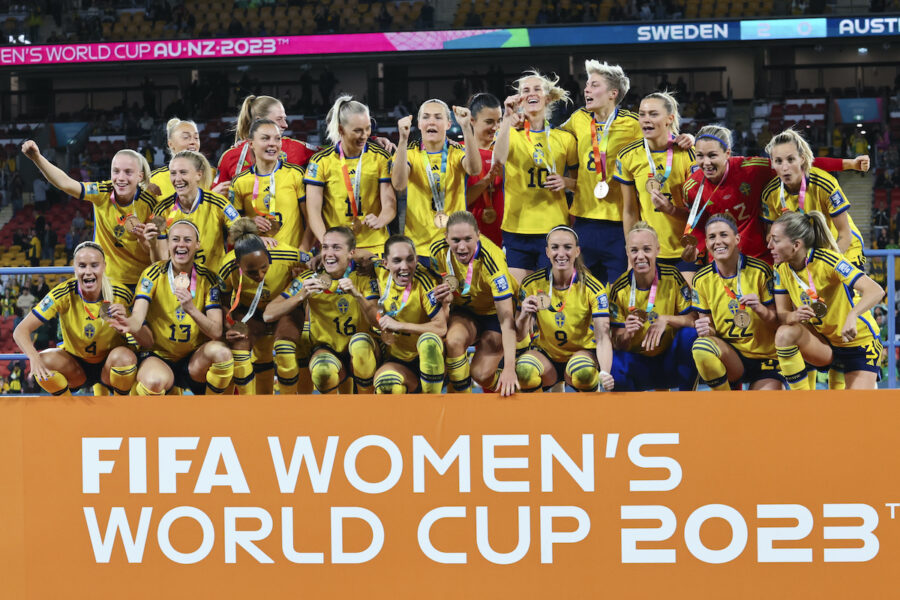 Sveriges landslag vann brons i fotbolls-VM i Australien och Nya Zeeland.