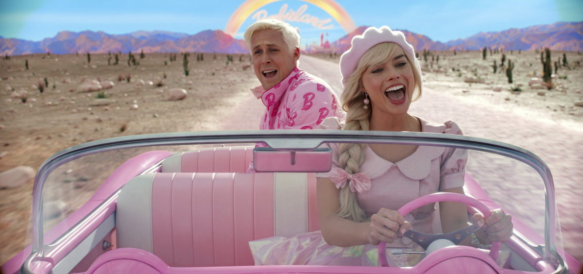 Ryan Gosling och Margot Robbie i en scen från filmen Barbie, som nu förbjuds i Algeriet.
