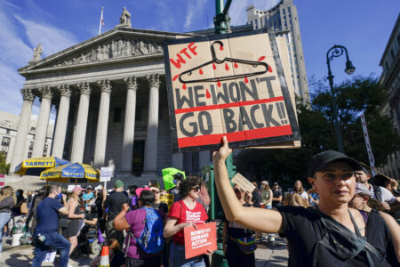 Demonstration för kvinnors rättigheter i New York