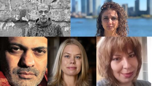 Fem författarporträtt