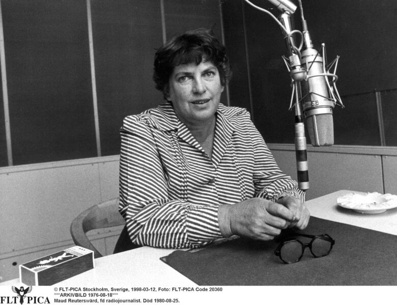 Radiojournalisten Maud Reuterswärd (på bilden) arbetade mycket tillsammans med Isa Edholm.