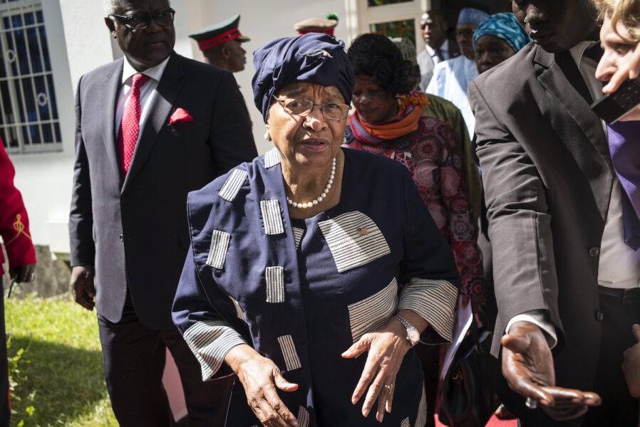  Ellen Johnson-Sirleaf var president i Liberia åren 2016 - 2018.