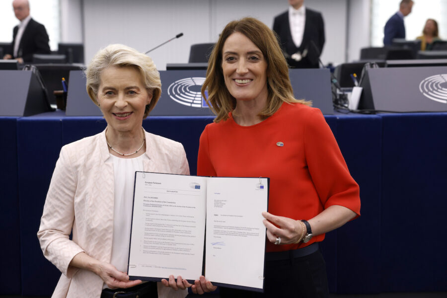 Ursula von der Leyen och Roberta Metsola