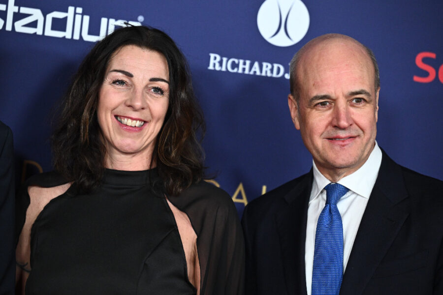 Andrea Möllerberg och Fredrik Reinfeldt.