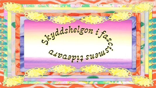 Gula, rosa och gröna färger i pastell.