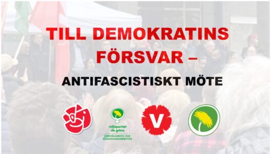 Partisymboler för S, V och MP