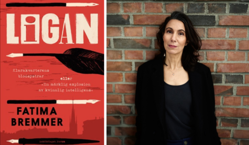 Bokomslag för Ligan, och författaren Fatima Bremmer.