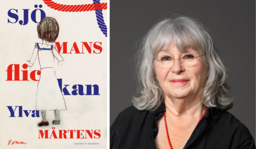 Sjömansflickan, till höger dess författare Ylva Mårtens.