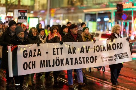 Demonstration till stöd för Gaza.