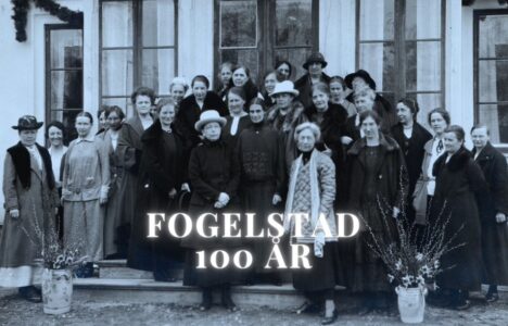 Historiskt foto från Fogelstad som firar hundra år i år.