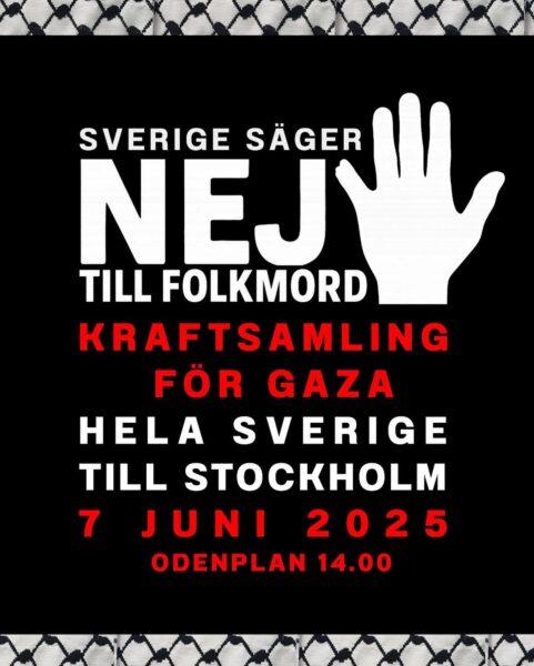 Demonstration mot folkmord.