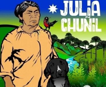 Tecknad/illustrerard Julia Chunil, med sin hund.