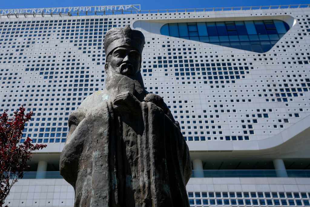 Staty av Konfucius.