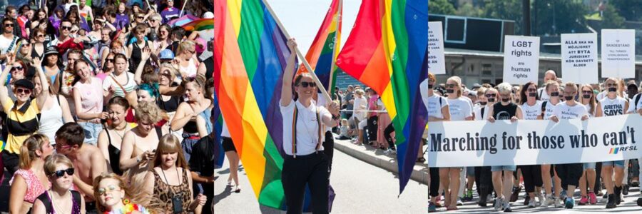 Stockholm Pride Parade.