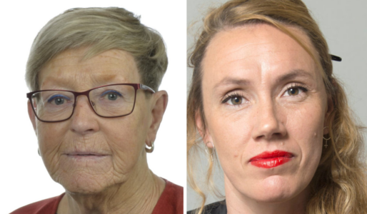 Gudrun Nordborg (V) och Maj Karlsson (V).