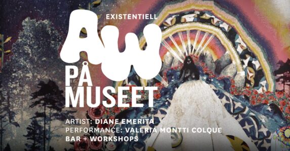 Existentiell aw, med konst i bakgrunden.