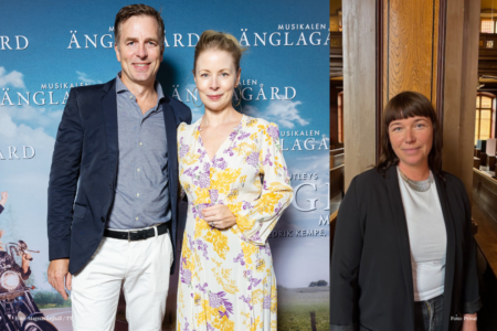 Till vänster: Christopher Wollter och Julia Dufvenius. Till höger: Lina Carlsson.