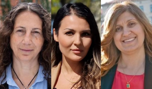 Soraya Zarza Lundberg, styrelseledamot S-kvinnor Göteborg, Renas Mustafa, vice ordförande S-kvinnor Göteborg, Shadiye Heydari, ordförande Framtidens kvinnoklubb.