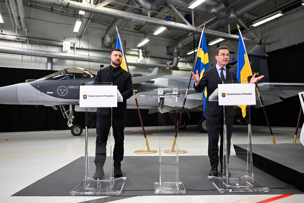 Volodymyr Zelenskyj, Ulf Kristersson.