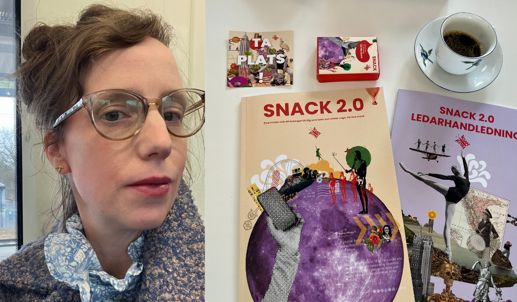 Jenny Andersson, KSAN, broschyrer, kaffekopp.