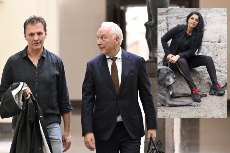 Micke Leijnegard med advokat Johan Eriksson. Infälld bild: Ida Ali Lindqvist