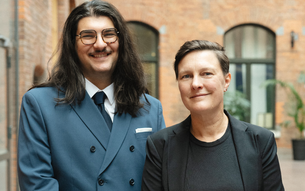 Elias Fjellander och Lovise Brade..